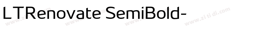 LTRenovate SemiBold字体转换
